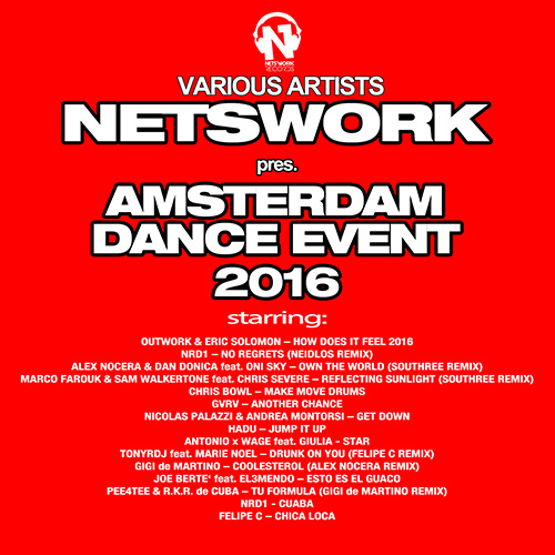 VARIOUS ARTISTS “NETSWORK pres. AMSTERDAM DANCE EVENT 2016”